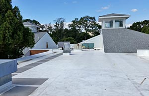 Newly re-don flat roof